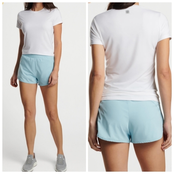 New Peter Millar Women's White Lunar Performance UPF 50+ T-Shirt NWT Small - Picture 1 of 11